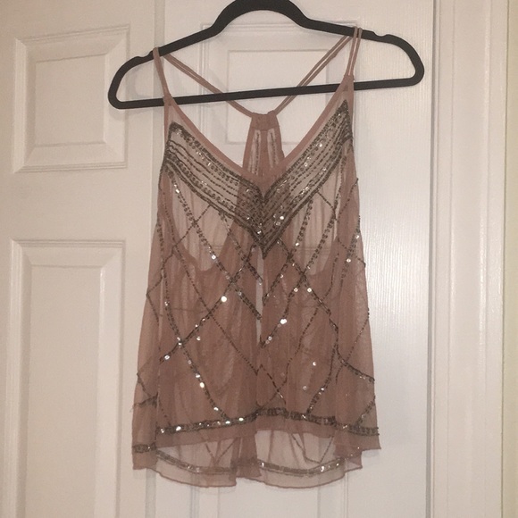 Tops - Sheer Beaded Top
